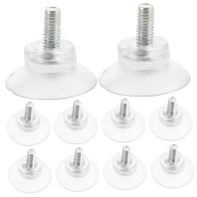 10pcs Non Slip Suction Cups for Glass Tables, Double Sided Pads with Scratch Grip for Indoor Outdoor Use