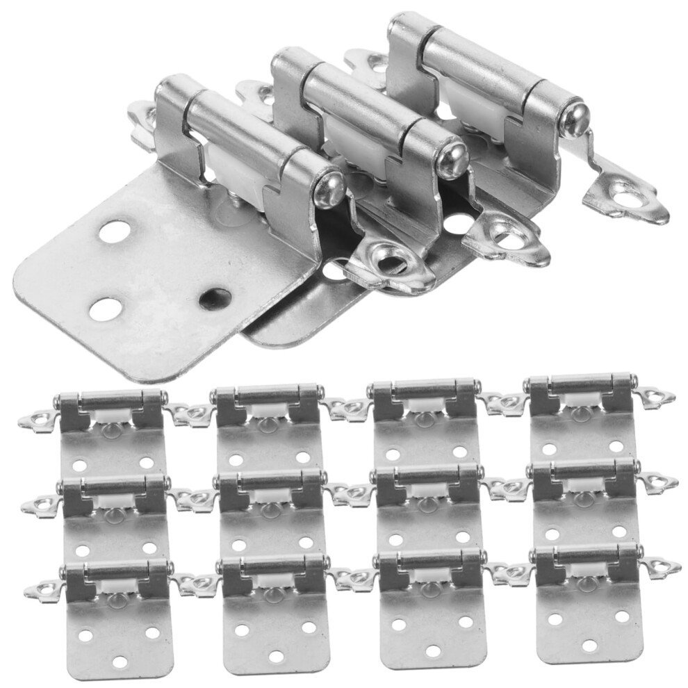 16Pcs Soft Close Cabinet Hinges Brushed Nickel Noise Reduction Durable Iron For Kitchen And Bathroom Doors 9771547752820