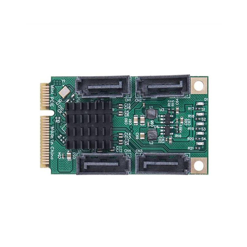 For Pcie To Card Pci Express To 4 Port Sata3.0 6Gb Expansion Card Riser Converter For Ssd Hdd Sata3 6032950698031