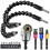 Flexible Drill Extension Hex Shank Drill Nut Driver Bit Set, 3Pcs Universal Socket Adapter Set, Screwdriver Bit Set 1