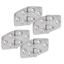 4 Pcs 316 Stainless Steel Marine Door Hinge Heavy Duty CorrosionResistant Mirror Polished for Boat Yacht