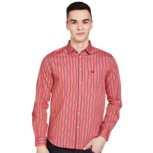 Camisa Slim Masculina The Indian Garage Co (1019-SH24-01- Rosa Pequeno)