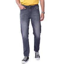 Indian Garage Co Ανδρικά Slim Fit Γκρι Τζιν Mid-Rise