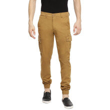The Indian Garage Co. Heren Reguliere Casual Broeken (0419-CARGO02-11_Khaki 32)