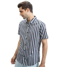 Camisa Regular Fit Paisley Masculina Ketch (Khsh001629_Navy)