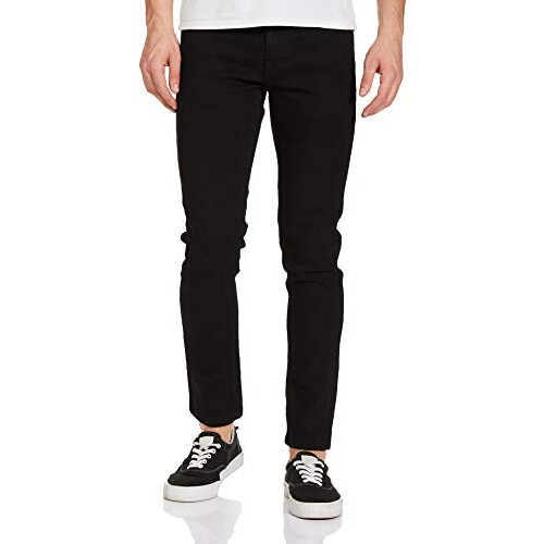 The Indian Garage Co Ανδρικά Slim Fit Στενά Τζιν Μαύρα, 30