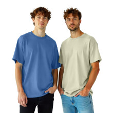 Nobero Mænds Oversized T-Shirt (1M-Twrt-R0002_Aloe Green/Marine)