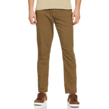 The Indian Garage Co Mænd Slim Fit Solid Mid-Rise Chinos Oliven