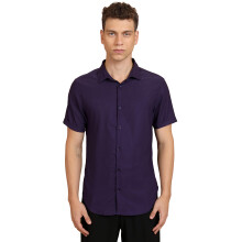 Camisa Ketch Masculina Slim Fit (Khsh001680_Púrpura)