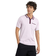 Nobero Ανδρικό Πόλο T-Shirt Με Αντίθεση Κολάρο (1M-Twpo-R0026-Lf2_Lavender Fog_S)