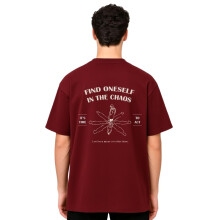 Nobero Herre Oversized T-Shirt(1M-Twrt-C1012-Wr2_Rød_S)