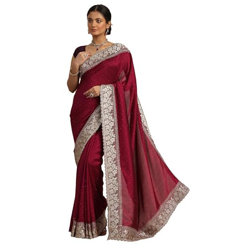 Sari in Seta Mist, Donna Libas con Blusa Inclusa
