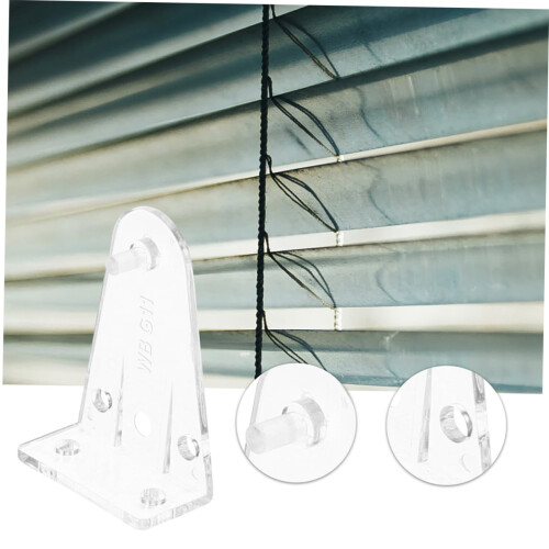 12pcs Blind Hold Down Brackets for Window Blinds, 1 Inch Universal Fit, Tool Secure AntiSway Clips 1