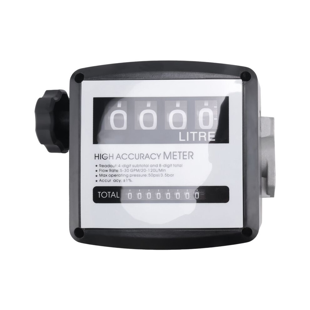 Photos - Other Hand Tools Mechanical Fuel Gauge 4-Digit Fuel Flow Mechanical Fuel Flow Meter 25Mm  5-30 GPM/20-120L/Min(1 inch Internal Thread)