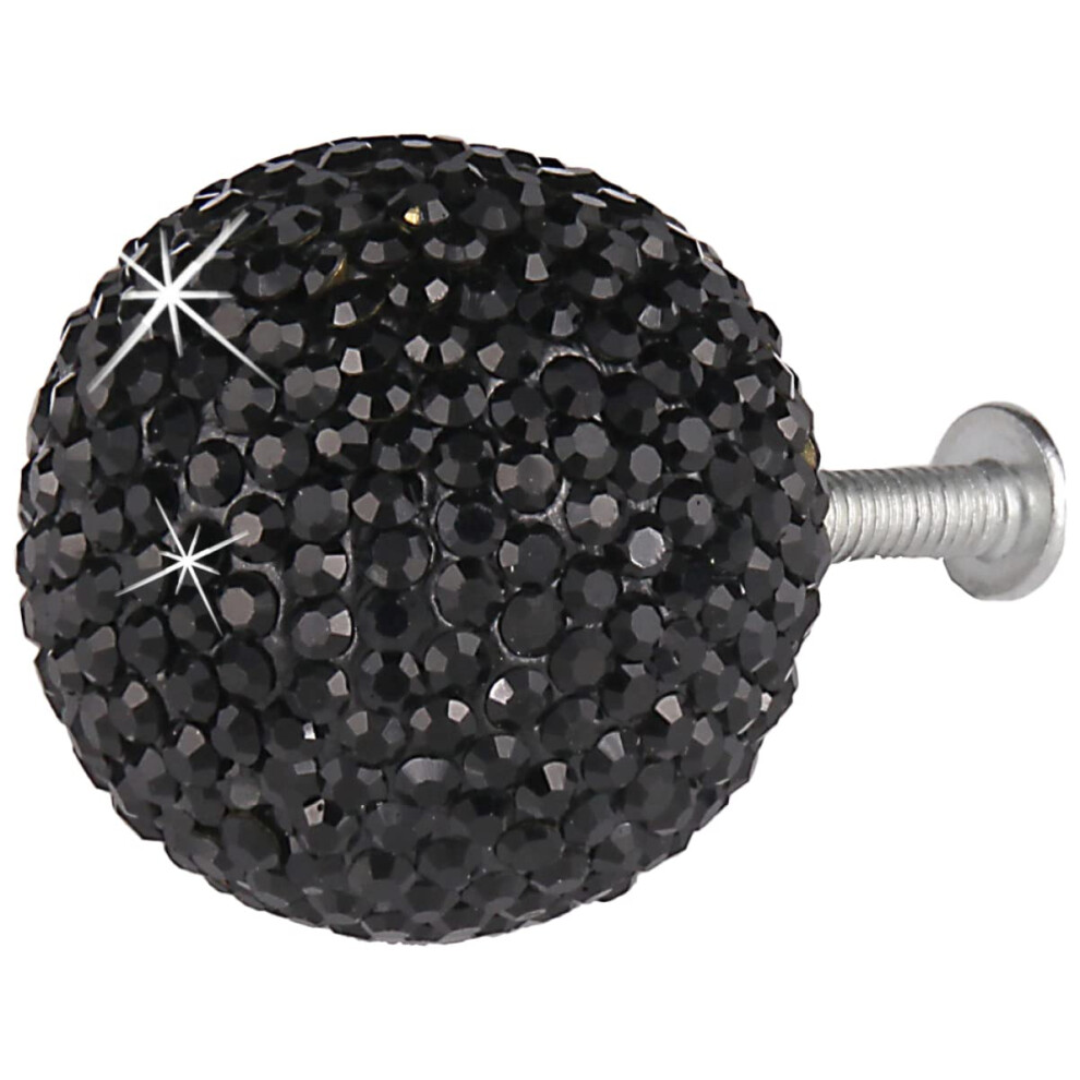Crystal Cabinet Knobs Clear Drawer Pulls, Single Hole Round Design For Dresser Wardrobe Cupboard 9771547753056