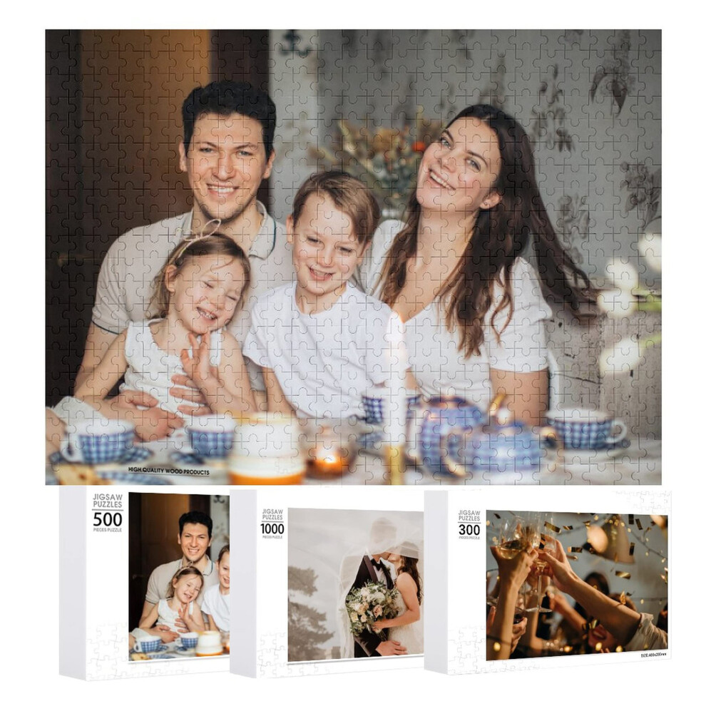 Custom Photo Puzzle 200/300/500/1000 Pieces  Wooden Jigsaw Gift for Family and Kids-image-OPC-PSZVTS2-NEW