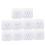 Adhesive Wall Hooks 10pcs Heavy Duty No Drill Picture Hanging Kit for Multi Surface Use 1