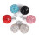 Crystal Cabinet Knobs Clear Drawer Pulls, Single Hole Round Design for Dresser Wardrobe Cupboard 4
