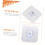 Adhesive Wall Hooks 10pcs Heavy Duty No Drill Picture Hanging Kit for Multi Surface Use 3