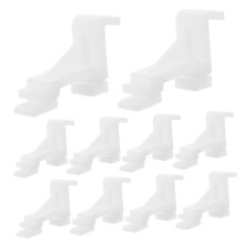 Refrigerator Shelf Clips 10Pack Durable Plastic Fridge Shelf Support Clips for Easy Snap Installation