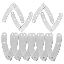 10Pcs Heavy Duty Lid Support Hinges Hold Open Locking Soft Close Damping for Cabinet Box
