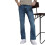 The Indian Garage Co Ανδρικό Bootcut Στερεό Μπλε Jeans Mid-Rise 1