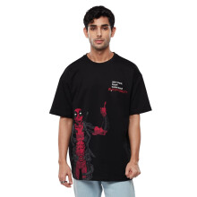 The Souled Store Officiella Deadpool: Stora Oansvar Men och Pojkar Oversized T-shirt