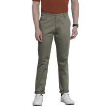 The Indian Garage Co Mannen Slim Fit Effen Mid-Rise Rekbare Chino's