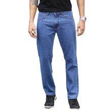 Thomas Scott Heren Mid-Rise Clean Look Relaxed Fit Jeans (TSJ-211_LightBlue, 30)