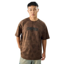 The Souled Store Officielle One Piece: Pirate Tales Kortærmet T-shirt i Brun til Mænd & Drenge