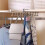 Wall Mounted Hooks Rack with 6 Hooks, SpaceSaving Under Cabinet Mug Holder for Kitchen, Durable Iron Construction 4