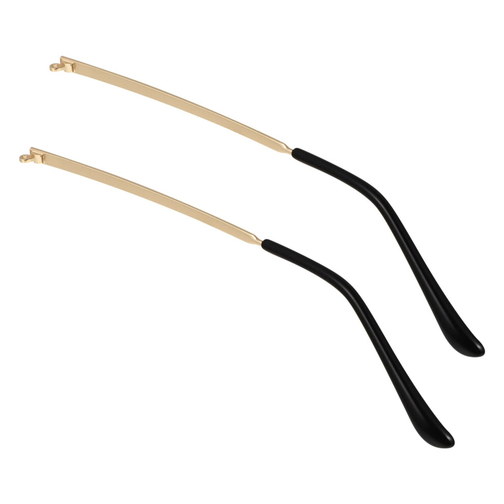 Gold Eyeglass Temple Replacement Arms 5.5 Inch Durable Metal For Sunglasses And Reading Glasses