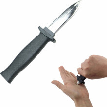 2PCS Retractable Joke Knife Set with Realistic Disappearing Effect for Halloween Costumes and Magic Tricks