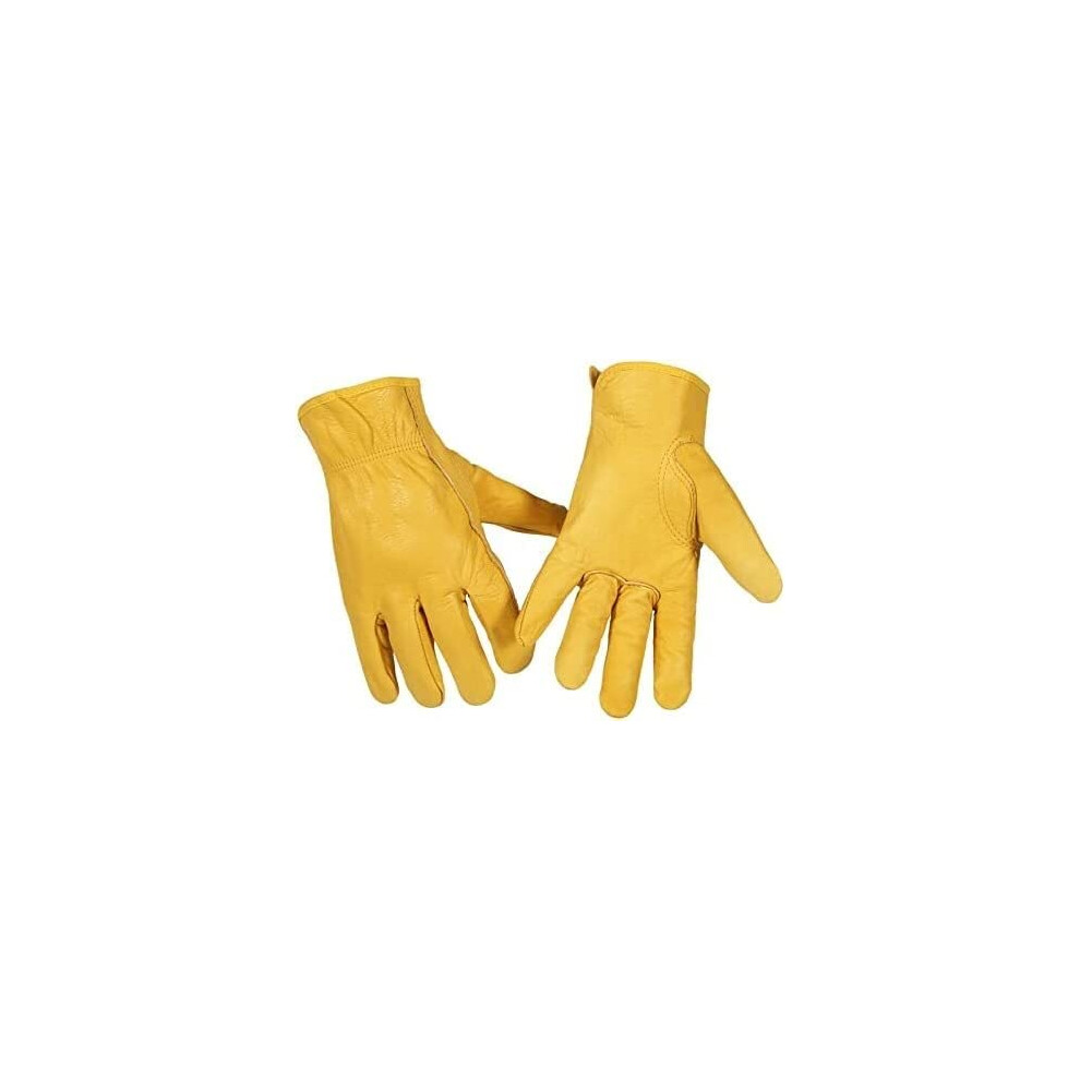 Heat Resistant Cowhide Leather Work Gloves For Welding Bbq And Gardening, Durable Soft Grip Protection 9330225222927
