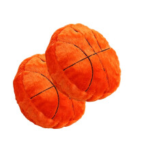 2Pcs Basketball Plush Pillow 14Inch Soft Stuffed Toy Cushion for Kids Home Decor and Sports Fans Gift