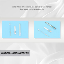 62MAS Solid Watch Hands Fit NH35 NH36 ETA2824 2836 ST2130 Movement Japan C3 Super Green Lume Three-Dimensional