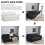 2/3 Seater Sofa Slipcover Stretch Protector Soft Couch Cover Washable Easy Fit black 10
