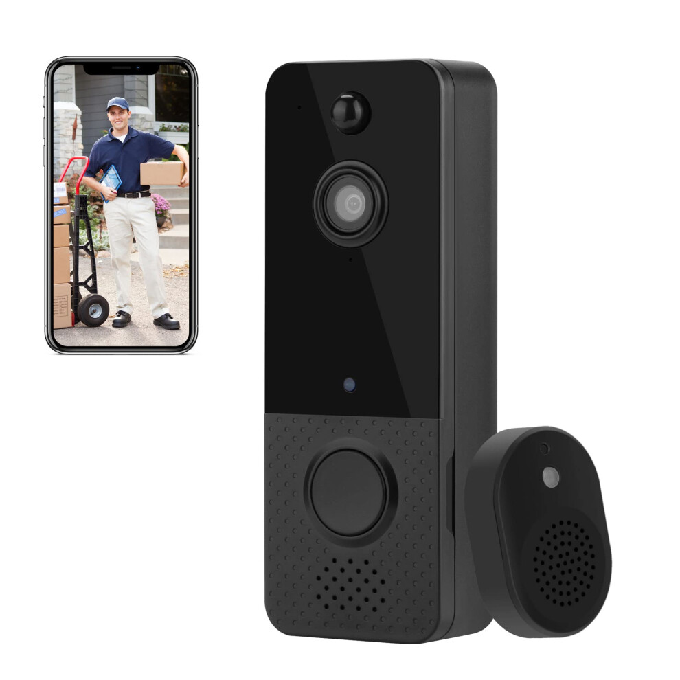 Wireless Video Doorbell Camera 1080P Hd With Chime, Twoway Audio, Night Vision, Motion Alerts For Home 9771547753445
