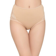 Clovia Dames Katoenen Ondergoed (Verpakking van 1) (PN1057P24-XL_Beige_X-Large_Beige_XL)