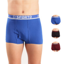 Sporto Plain Mini Trunks För Män - Svart (XL, Flera färger)