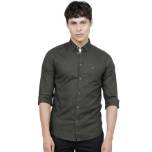 Camisa Slim Fit Masculina The Indian Garage Co (1220-SH60-08_Olive 2XL)