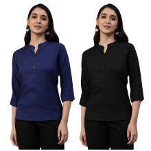 Lyra 430 Pure Rayon Woven Tunic voor Dames