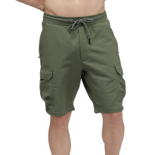Bermuda Shorts voor Heren in Katoenmengsel Groen met 6 Zakjes