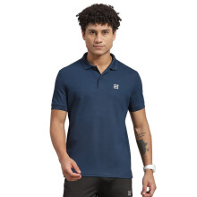 Rock.It Από το House Of Monte Carlo Μπλε Σατέν Polo T-Shirt