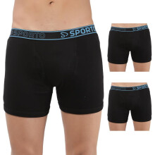 Pack de 3 Calções Sporto Macho Super Algodão Comprimido 3-Way Stretch (Cor Pode Variar)