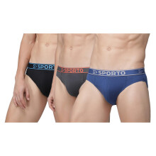 Sporto Macho Super Algodão Combed Mini Cueca Pack De 3 (Cores Variadas)