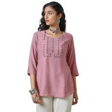 Soch Dames Regular Fit Tuniek Shirt (Ewa4Tu30134A_Onion Pink)