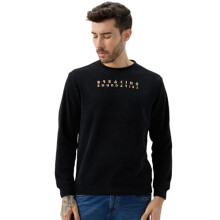 Sweatshirt Masculino Status Quo com Estampa de Texto | 99% Poliéster 1% Lycra | Preto | Tamanho XL