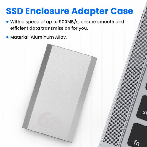 MSATA Naar USB 3.1 Gen2 10Gbps SSD-Behuizingadapterbehuizing met Type C-Poort voor MSATA Interne Solid State-Schijf (SSD) 2