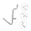 5pcs Heavy Duty Pegboard Hooks for Garage Organization with Secure AntiSlip Design 5